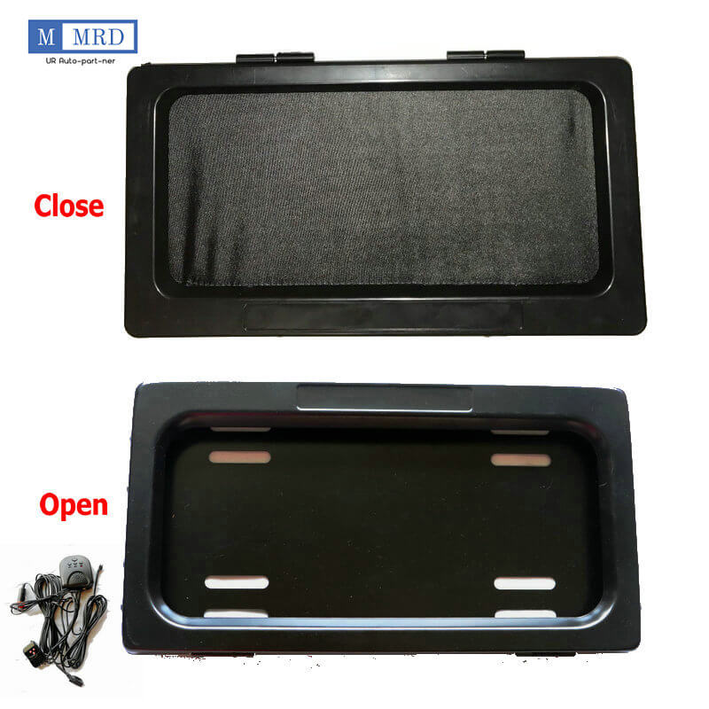 Cover Up Electric Stealth Hidden Hide Away License Plate Frame with